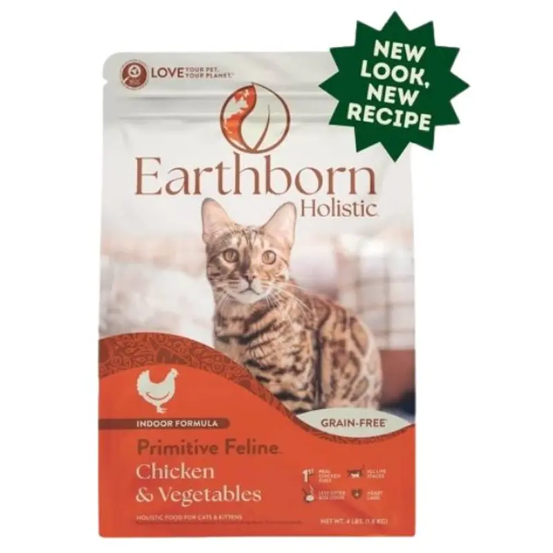 EarthBorn Primitive Feline Grain Free Dry Cat Food 12.5lb