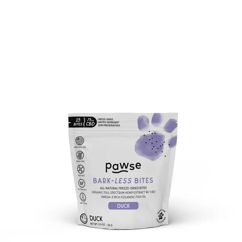 Pawse Bark Less Bites Freeze Dried Duck