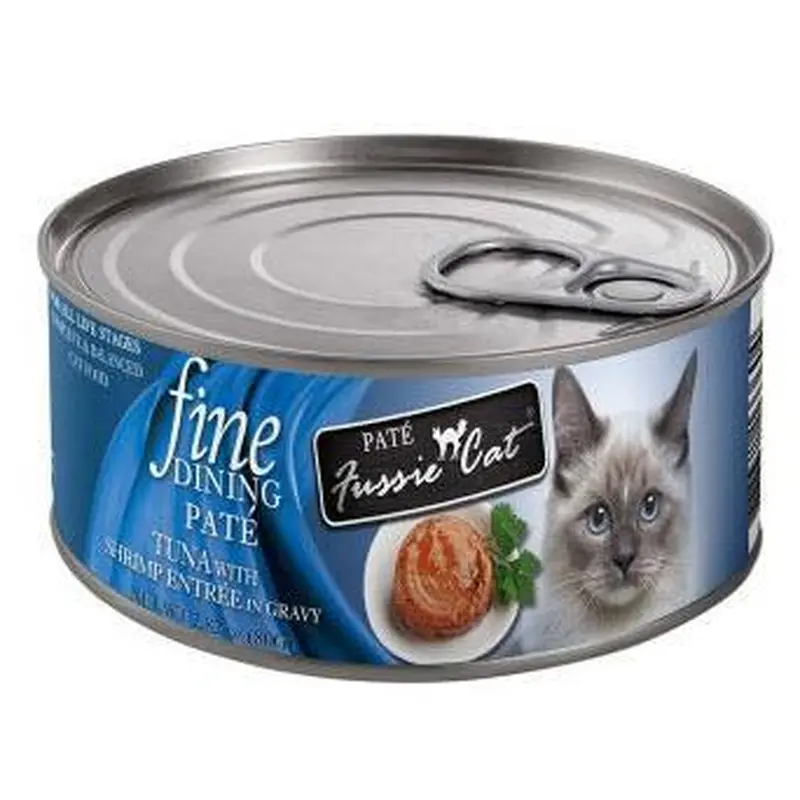 Fussie Cat Fine Dining Pate Tuna with Shrimp Entre
