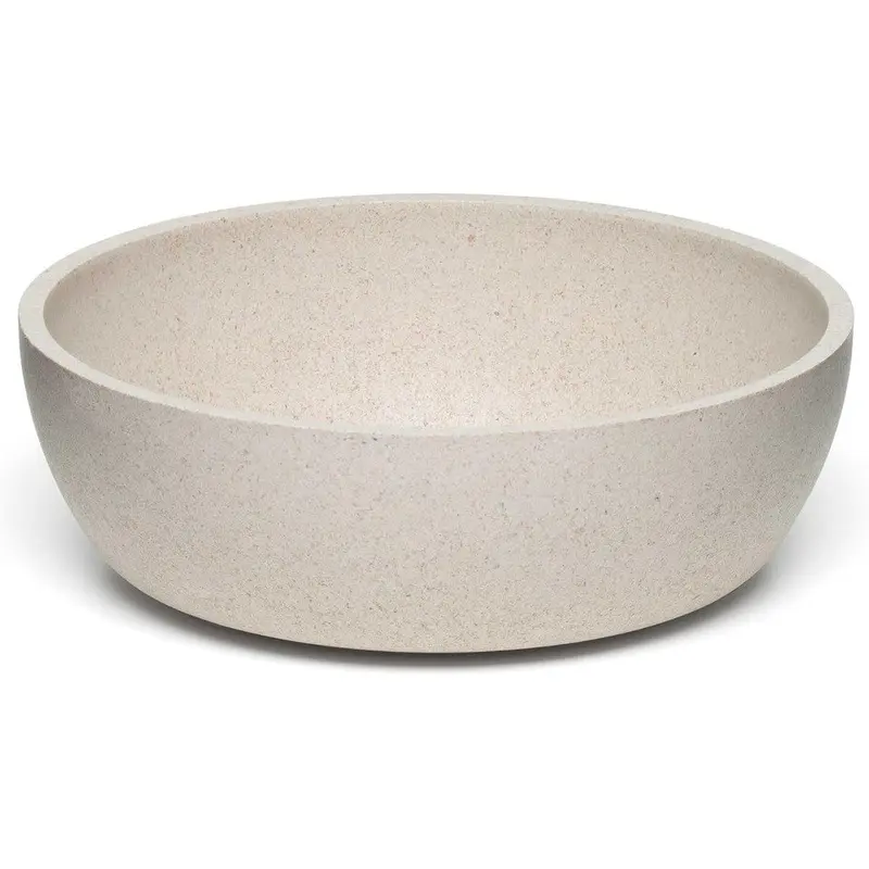 Loving Pets Dolce Bamboo Dog Bowl Oat Medium