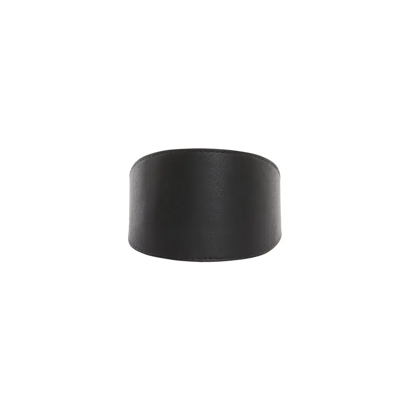 Black Vegan Leather 3 Wide Collar