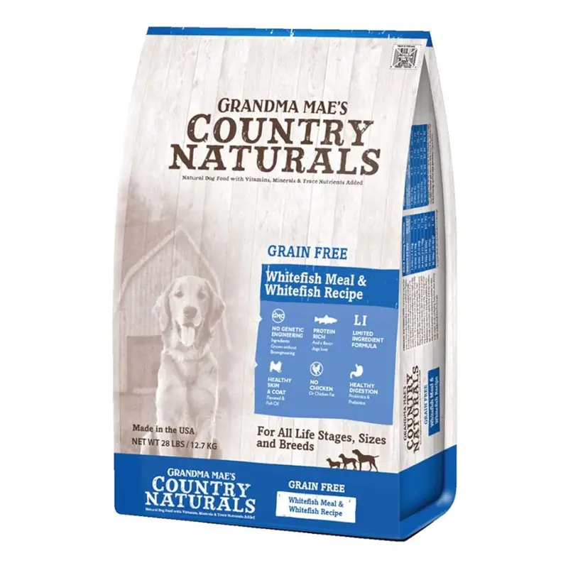 Grandma Mae's Whitefish Grain Free Dry Dog Food 28lb