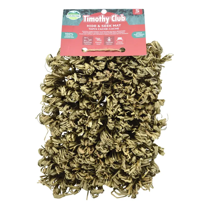 Oxbow Timothy Club Hide & Seek Mat for Rat, 2.75 L X 7.5" W X 14" H