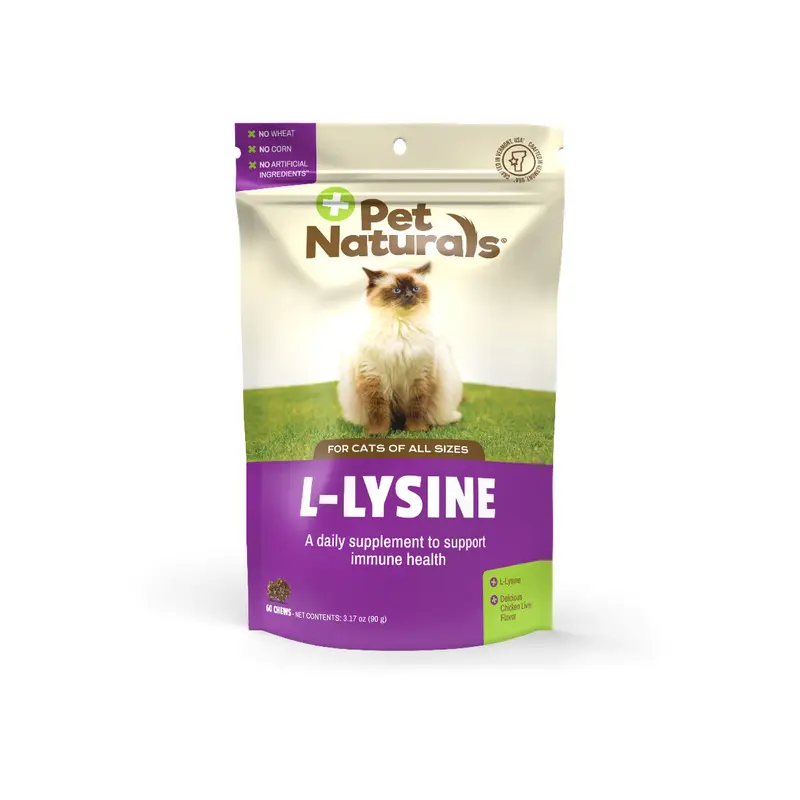 Pet Naturals L-Lysine Chews for Cats  60ct