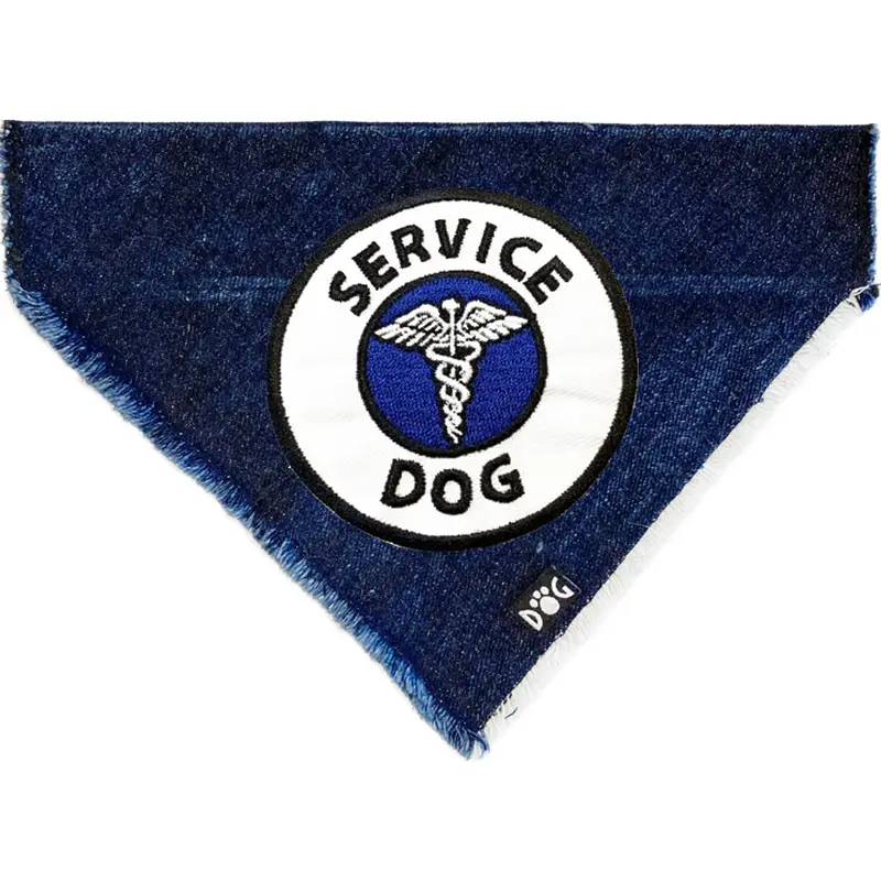 Service Dog Denim Bandana