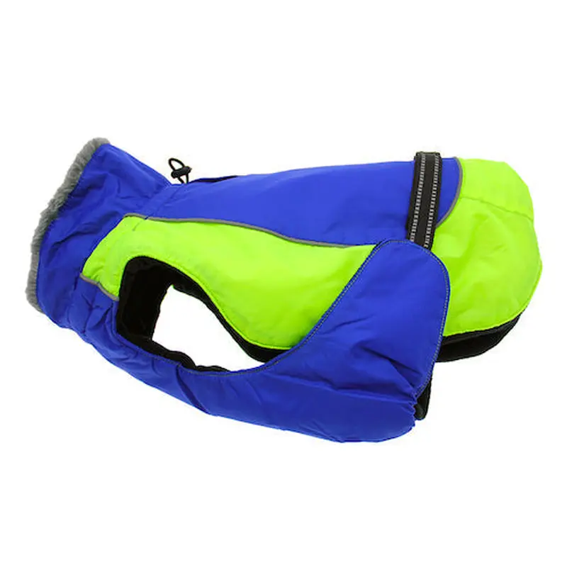 Alpine All-Weather Dog Coat - Blue and Green