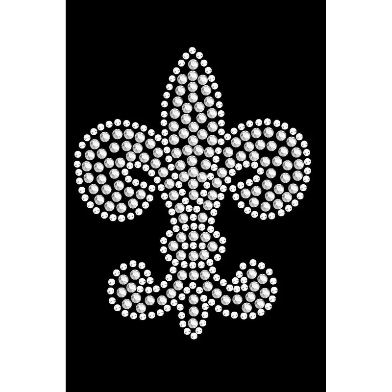 Fleur de Lis (Rhinestone & rhinestuds) - Bandanna