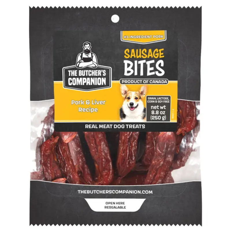 Butchers Companion Dog Sausage Bites Pork & Liver (6.17oz)