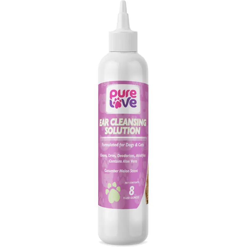 Pure Love Ear Cleaning Solution II-Cucumber Scent for Dogs and Cats