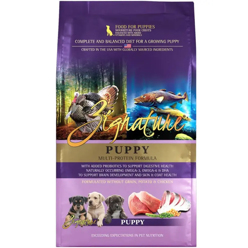 Zignature Puppy Formula Dry Dog Food - Multi-Protein - 25lb Bag