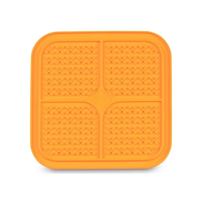 PetZone Hyper Pet Bordom Busterz Orange Lick Mat
