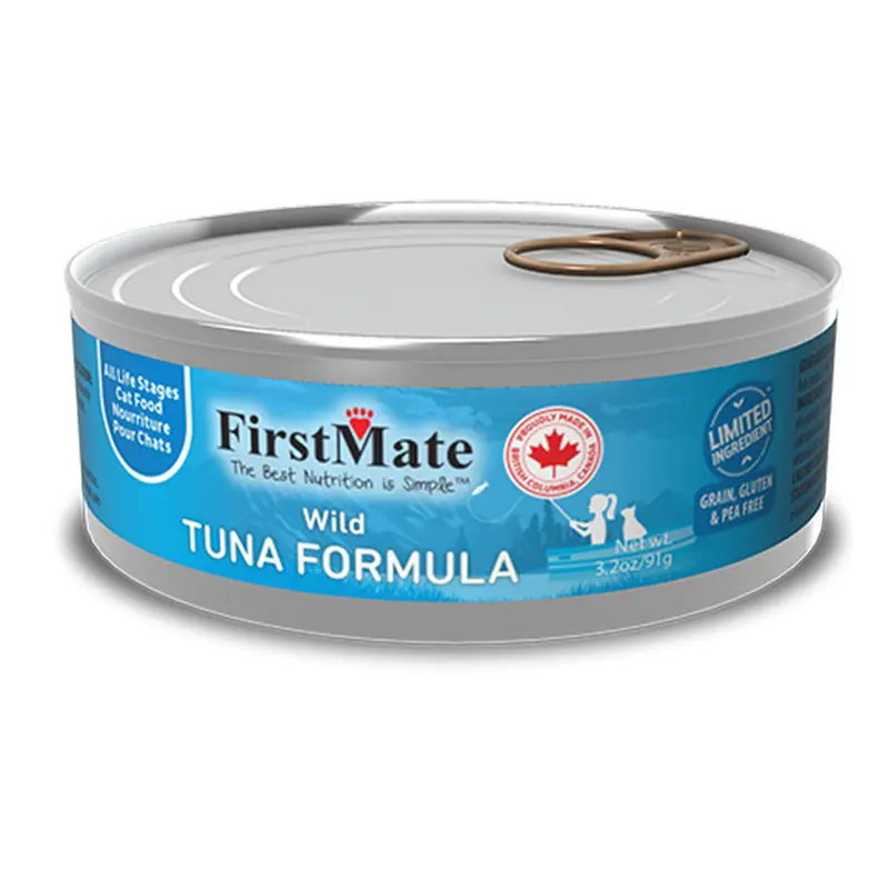 First Mate Grain-Free Wild Tuna Formula Limited Ingredient Wet Cat Food 3.2oz