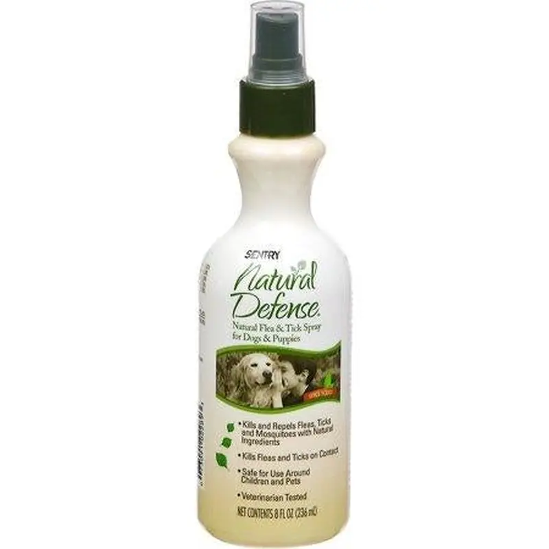 SENTRY NATURAL DEFENSE Flea and Tick Spray for Dogs and Puppies