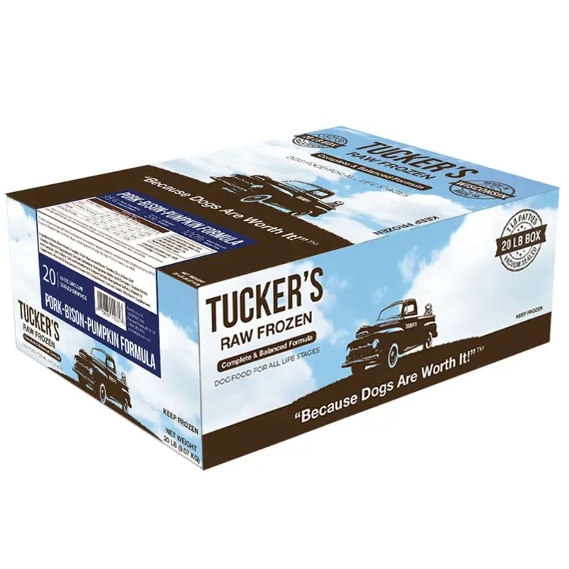 Tucker's Frozen Pork Bison Pumpkin Dog Food 20lb