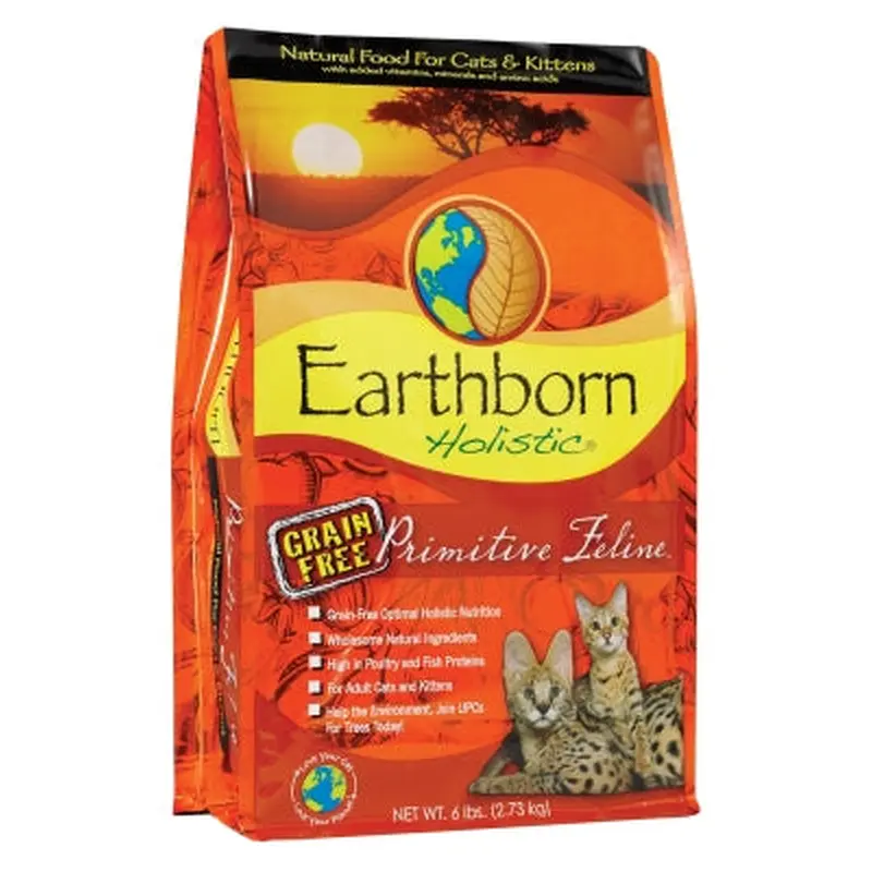 Earthborn Holistic Grain-Free Primitive Feline Natural Dry Cat Food, 4lb