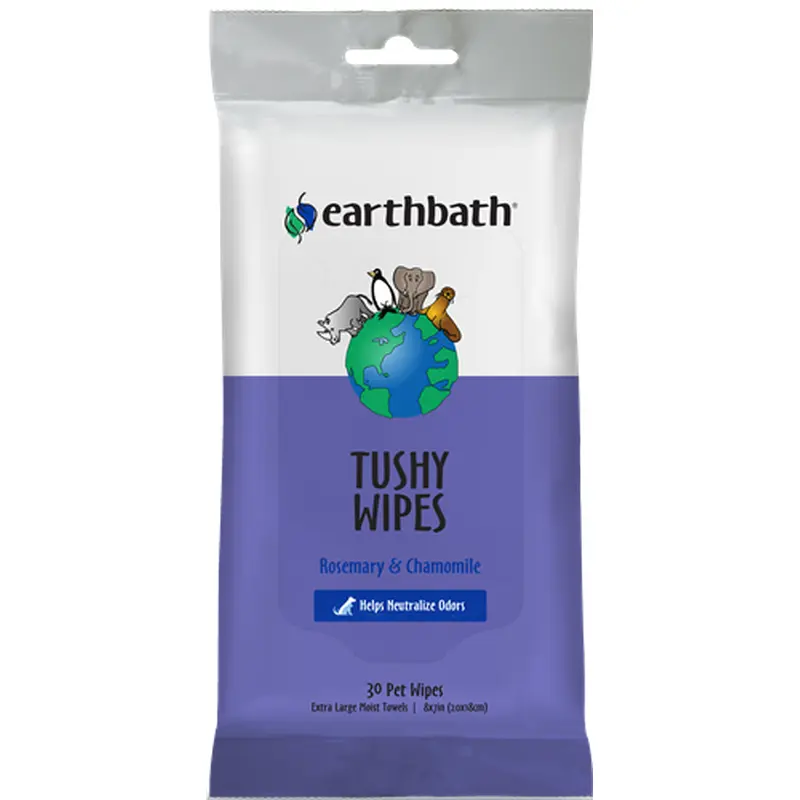 Earthbath Rosemary & Chamomile Tushy Wipes 100 ct.