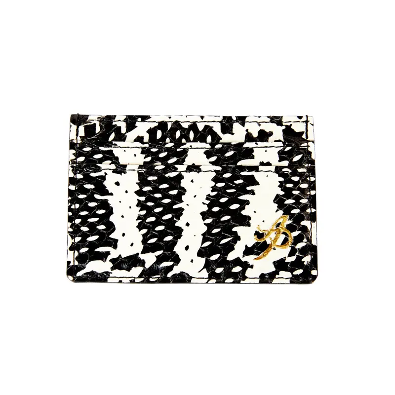 Black & White Snake Card Wallet