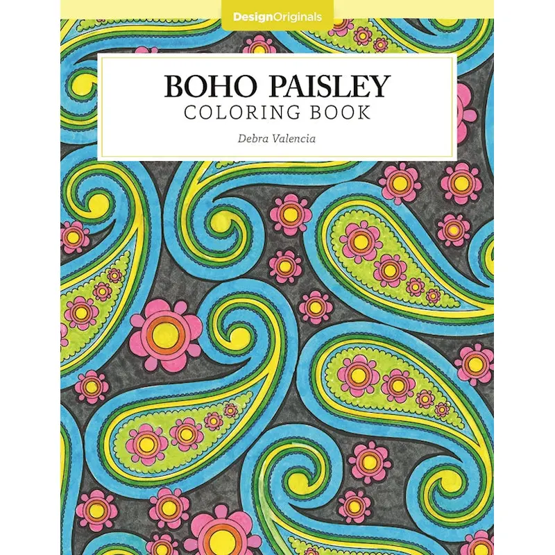 Boho Paisley Coloring Book