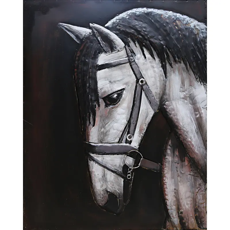 Wild Beauty 3-D Horse Head Wall Sculpture Hand Made Classic Artwork Art