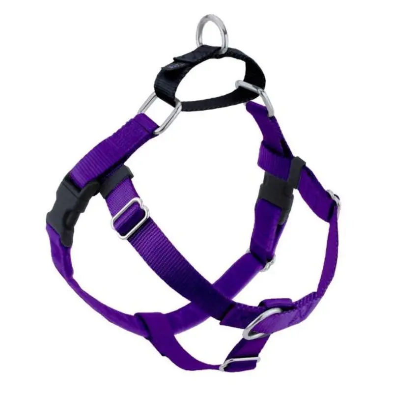 2 Hounds Design Freedom No-Pull Dog Harness - Large 1" x 28-32" - Purple