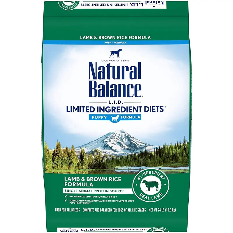 Natural Balance LID Limited Ingredient Diet Dry Dog Food - Puppy Lamb & Brown Rice - 24lb