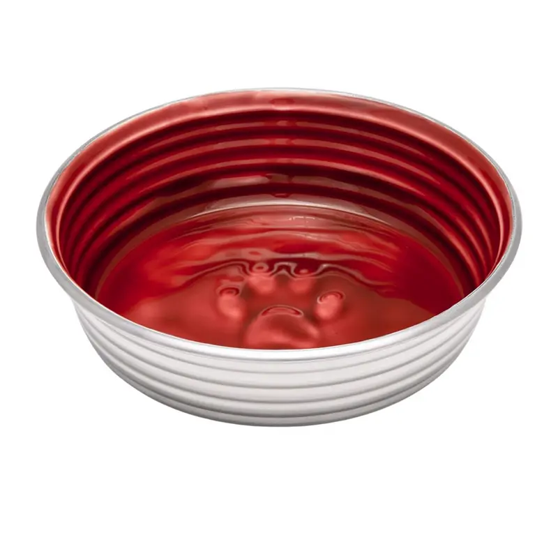 Loving Pets Le Bol Dog Food and Water Bowl Red eXtra Small