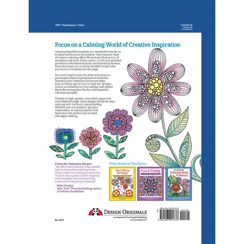 Mandalas and More Coloring Book Treasury