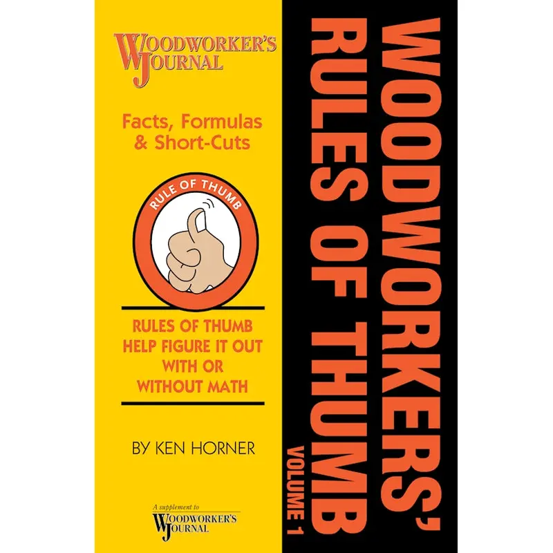 Woodworkers' Rules of Thumb Volume 1