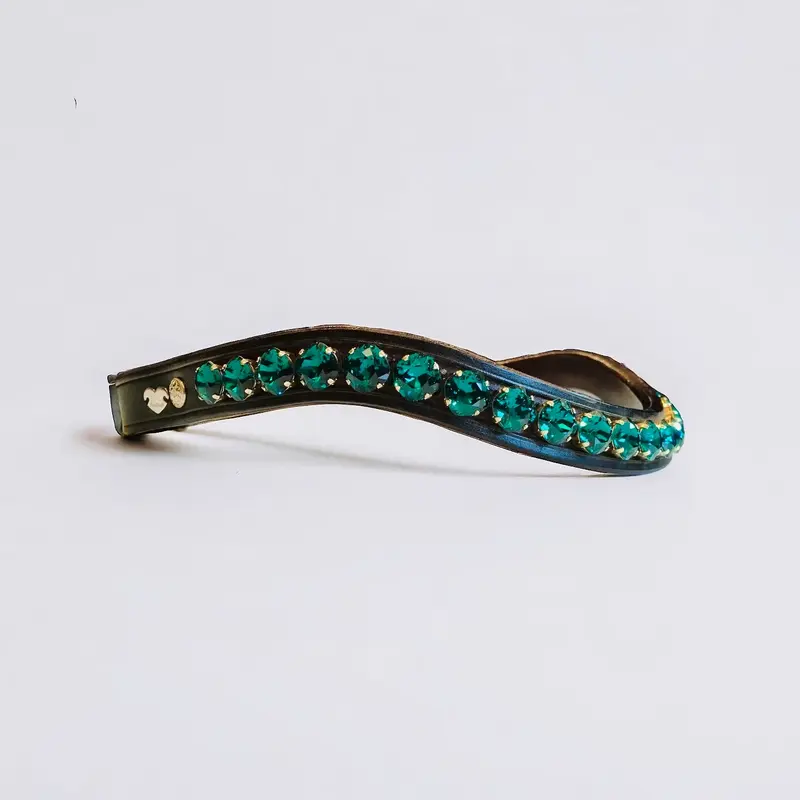 Fancy Delight Browband  Emerald