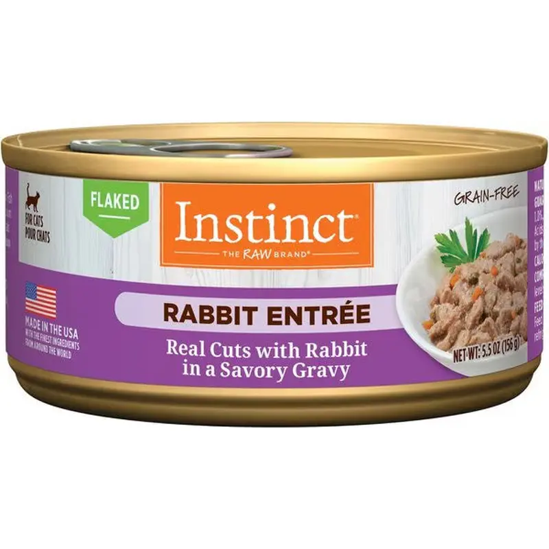 Instinct Flaked Rabbit Wet Cat Food (5.5oz)