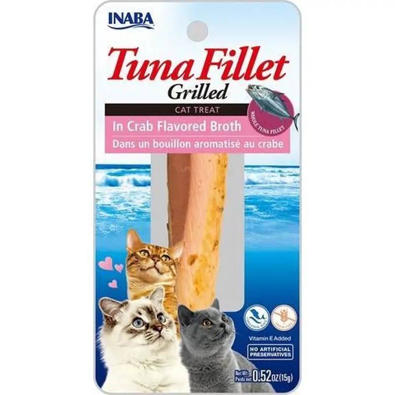 Inaba Grilled Tuna Fillet in Crab Broth for Cats