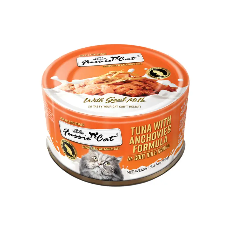 Fussie Cat Premium Tuna with Anchovies in Goats Milk