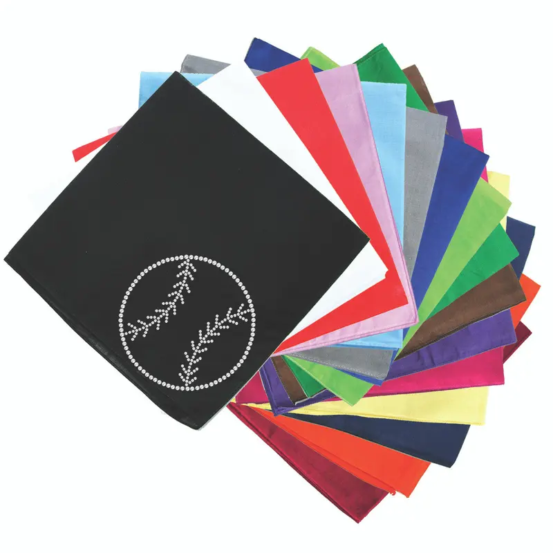 Baseball (Rhinestone Outline) - Bandana