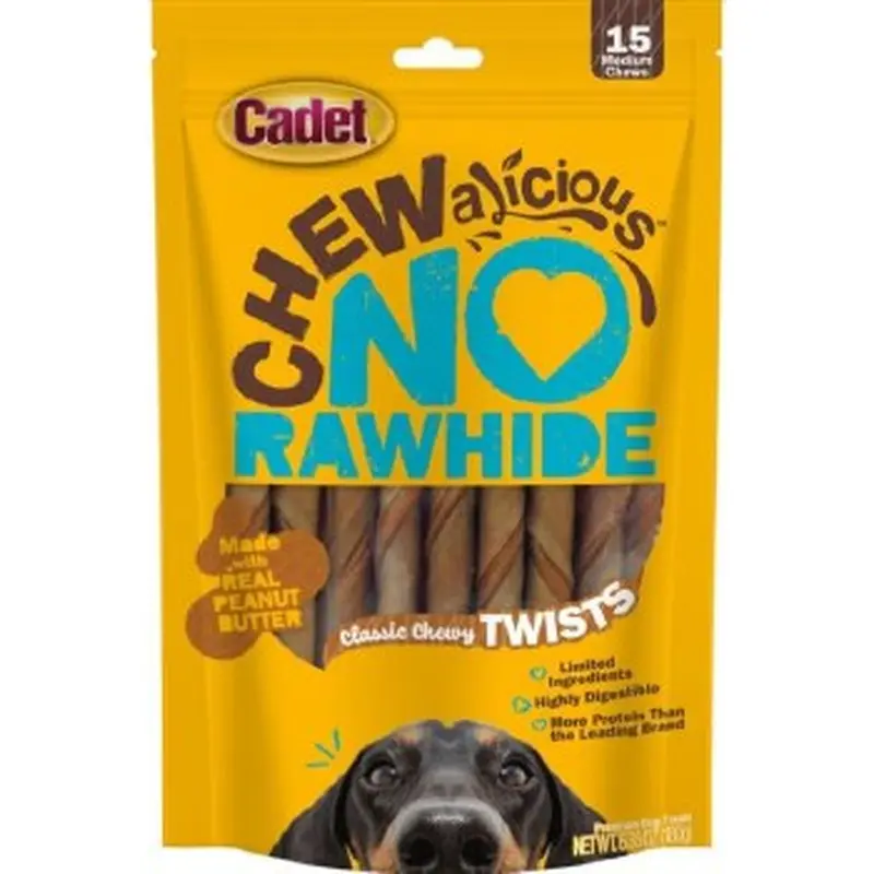 IMS Cadet No Hide Dog Chew Layered Peanut Butter 15pk