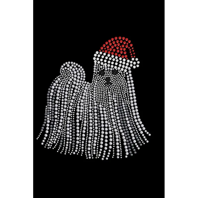 Maltese with Santa Hat - Custom Tutu