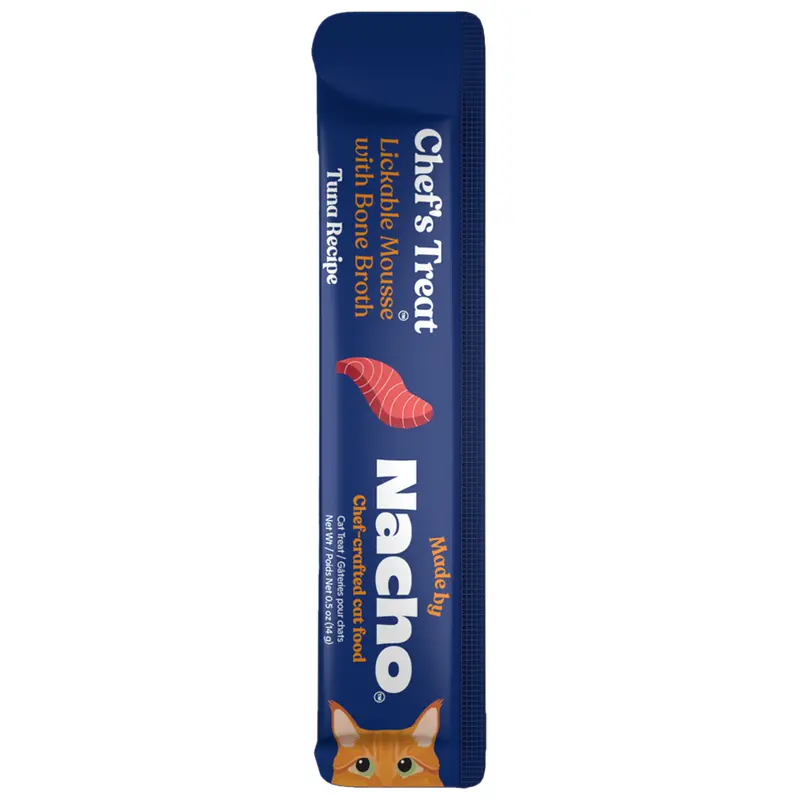 Nacho Lickable Mousse Cat Treat Tuna Recipe .5oz