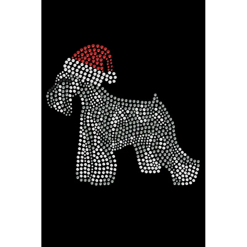 Schnauzer with Santa Hat - Custom Tutu