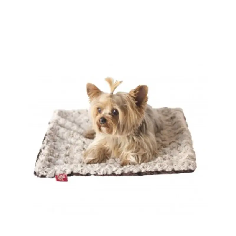 Blanket, Two Tone Rosebud Ivory/Brown
