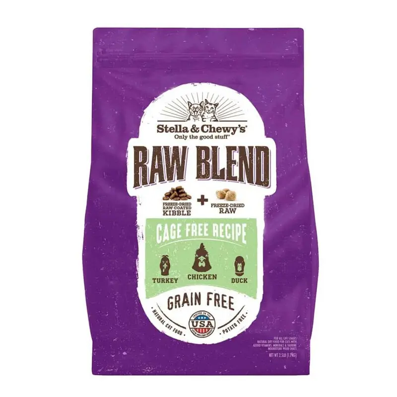 Stella & Chewy's Raw Blend Cage Free Chicken Recipe Dry Cat Food 10lb