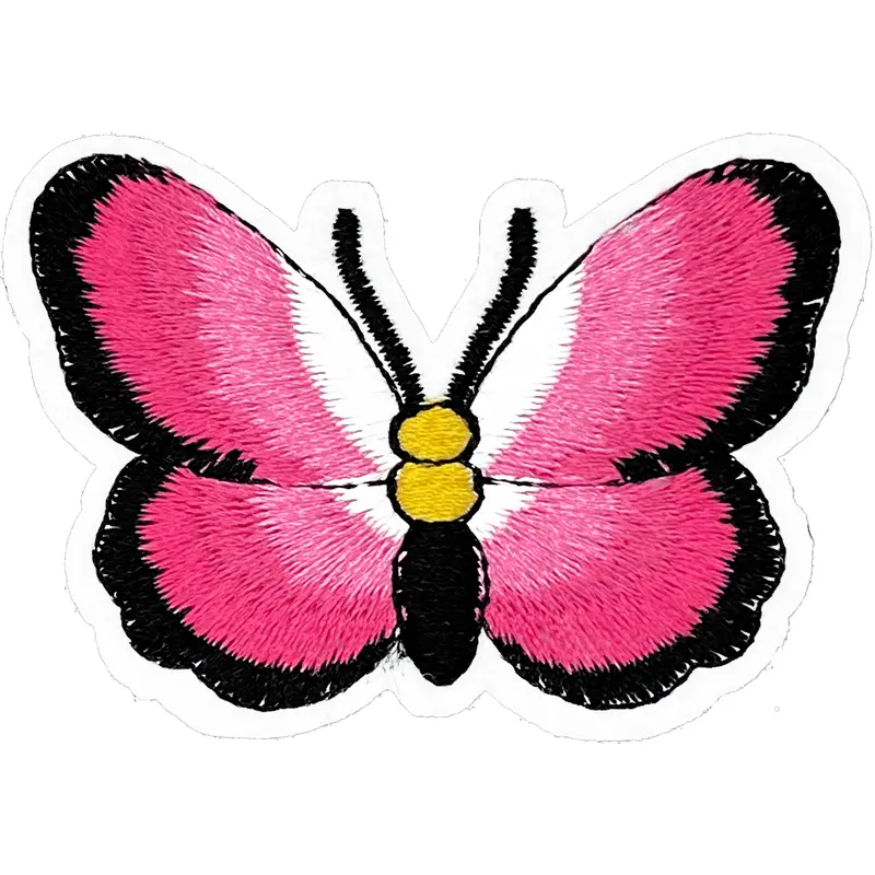 Pink & Black Butterfly - Patch