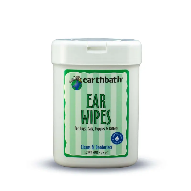 Earthbath Ear Wipes for Cat & Dog 30 Count
