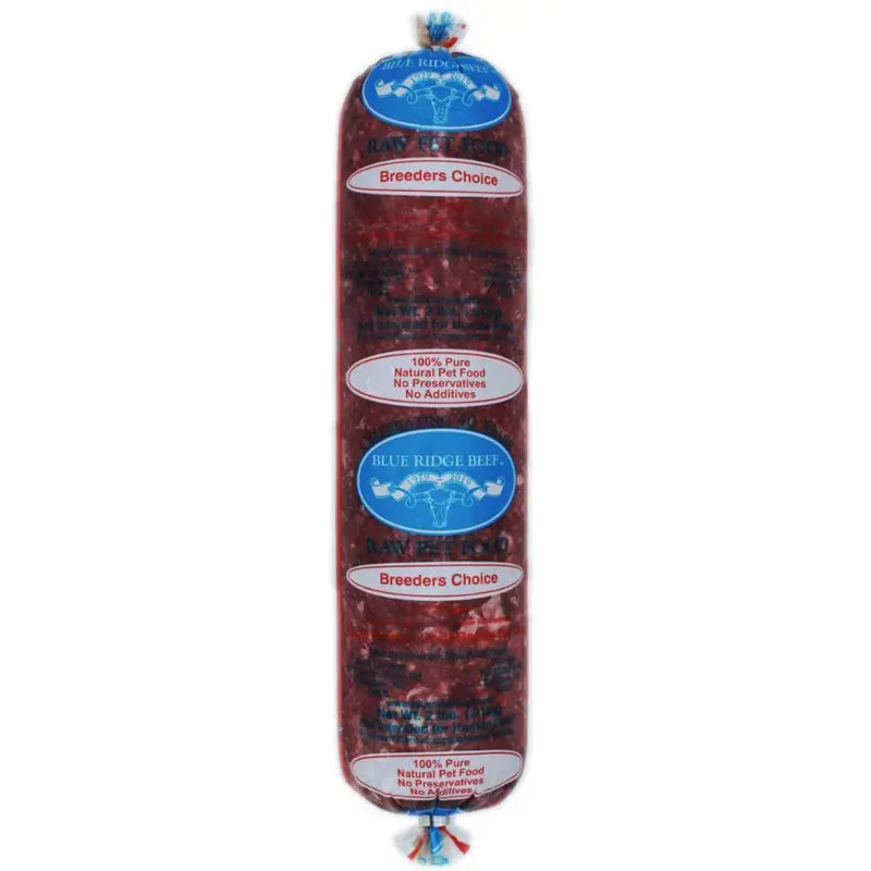 Blue Ridge Beef Frozen Dog Food Breeders Choice