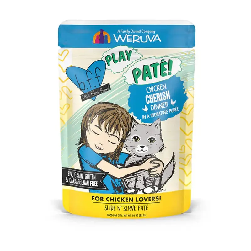 BFF Play Pat Cherish Chicken Wet Cat Pouch (3oz)