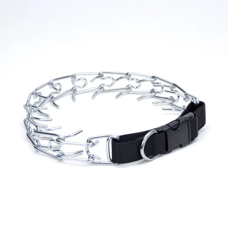 Titan Easy-On Dog Prong Training Collar with Buckle 3.3mm x 20"