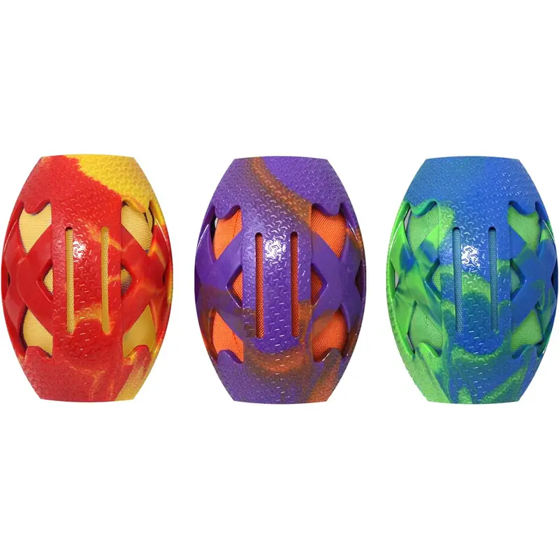 Multipet Multi-Armor Football Dog Toy 5.5"
