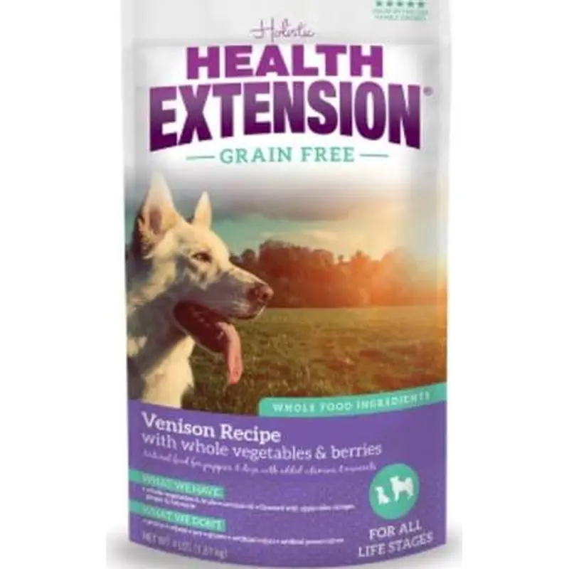 Health Extension Grain Free Venison Recipe Dry Dog Food, 10 lb