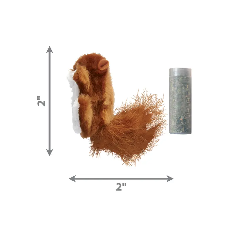 Kong Cat Toy Refillables Squirrel with Catnip