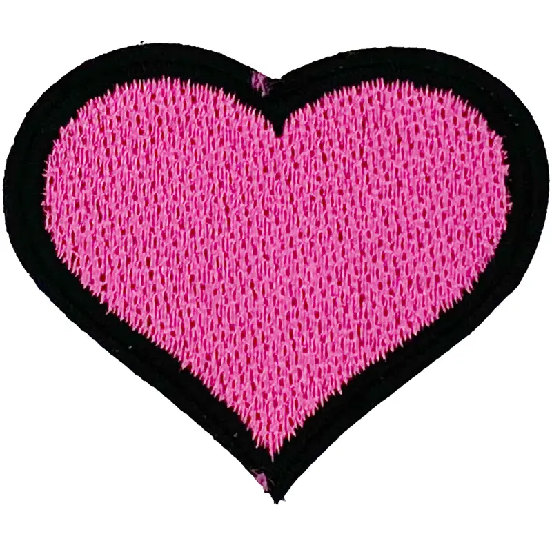 Pink with Black Heart - Patch