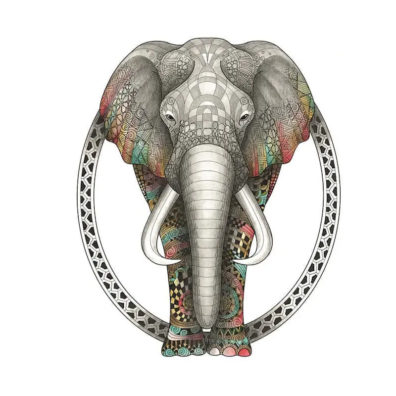 TangleEasy Lined Journal Elephant