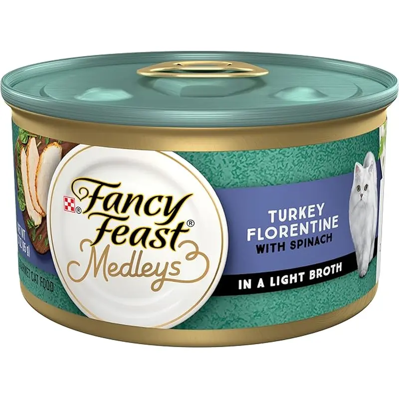 Fancy Feast Medleys Turkey Florentine Wet Cat Food (3oz)